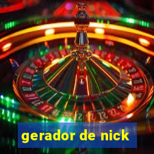 gerador de nick